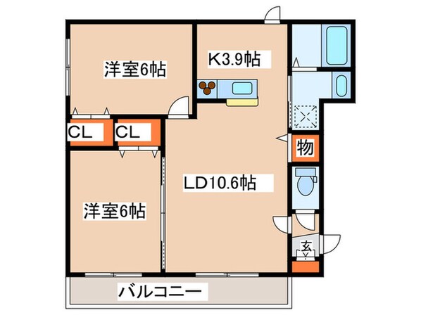 グランメール８１４の物件間取画像